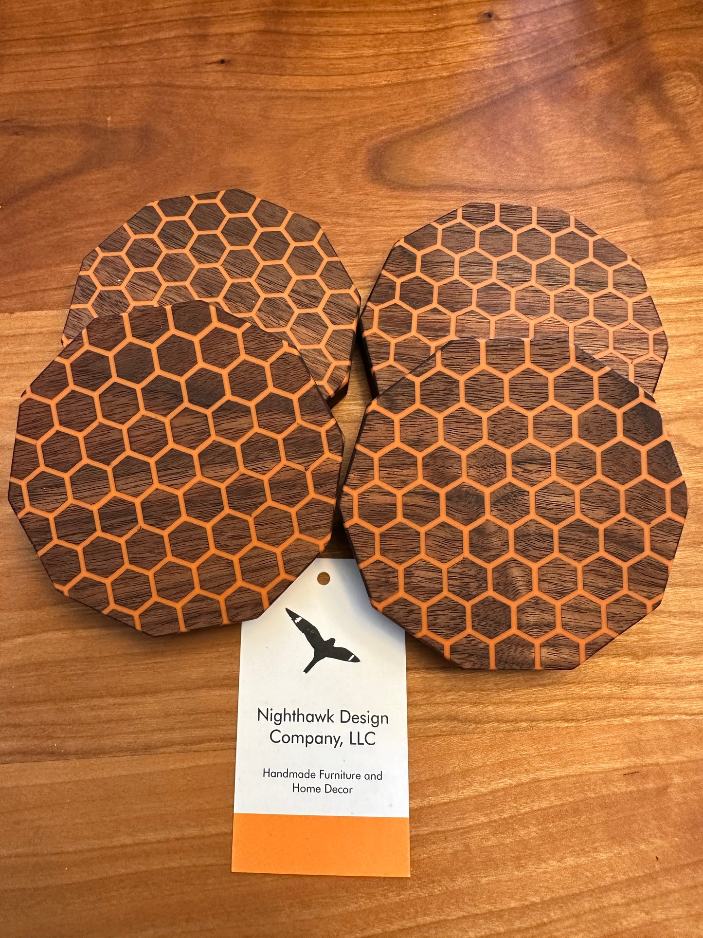 Honeycomb Coasters (Set of 4)