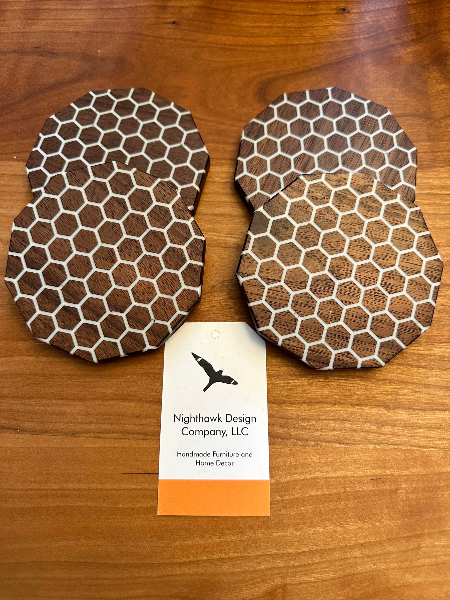 Honeycomb Coasters (Set of 4)